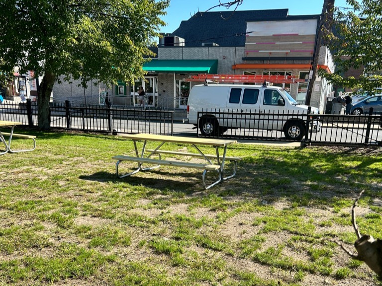 photo of picnic tables