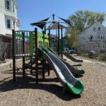 photo showing playground structures