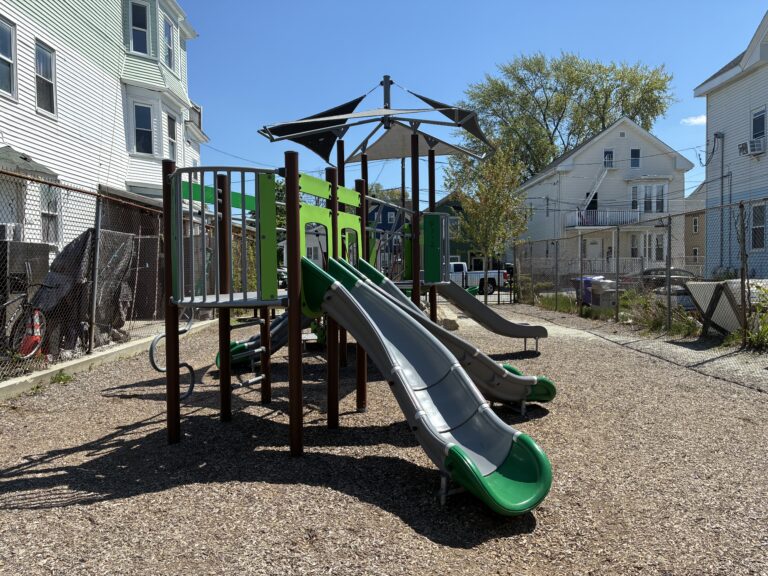 photo showing playground structures