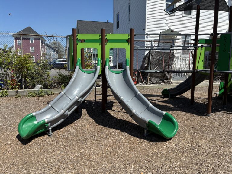 photo showing playground structures