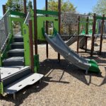photo showing playground structures