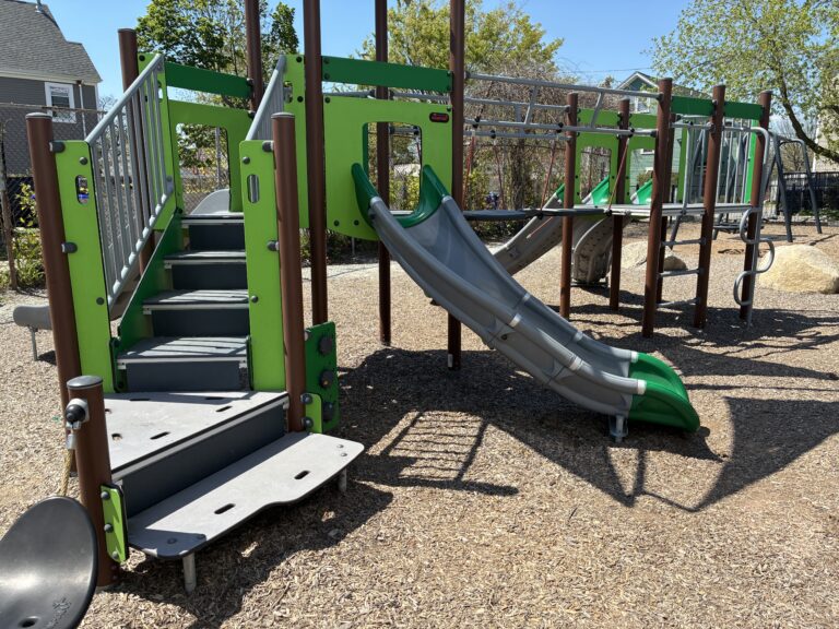 photo showing playground structures
