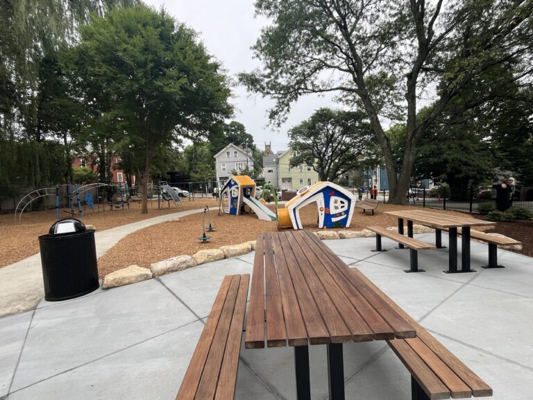 Photo showing playground structures