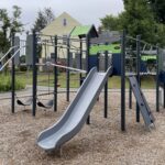 Photo showing playground structures at Columbia Park