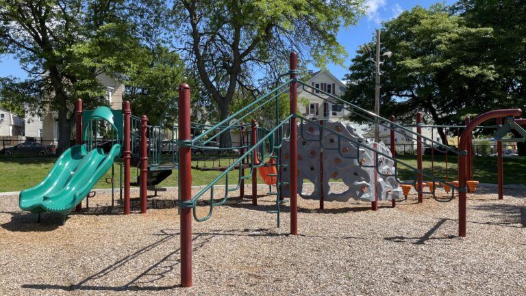 Photo showing playground structures at Donigian Park