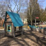 Photo showing playground structures at Gladys Potter Park
