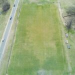 Hopkins Park soccer field birds eye view April 2021