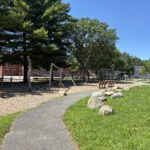 Iola French Park Veazie St Green Schoolyard playground for ages 5-12 in August 2026