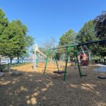 Photo showing play structures at India Point Park