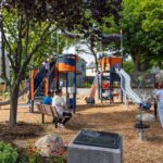 Photo showing playground structure at Jennifer Rivera Memorial Park