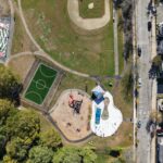 Photo showing birdseye view of James Ahern Park