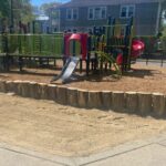 A photo showing playground structures at Kerry Kohring Park