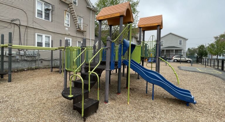 Photo showing playground structure at Mattie Smith Park