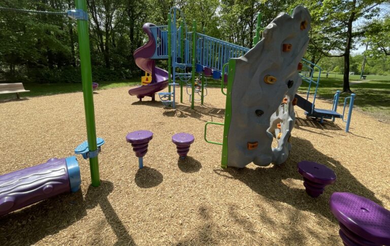Photo Showing play structures at Merino Park