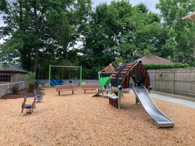 Photo showing playground area at Morris Avenue Park