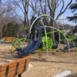 Photo showing playground structures at Mt. Pleasant Little League Fields
