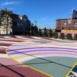 Photo showing the basketball court at Ninth Street Park