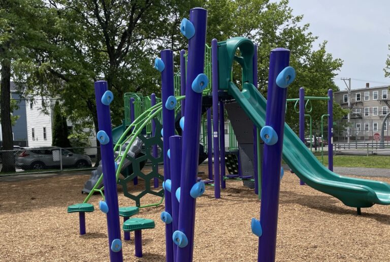 Photo showing playground structure at John O. Pastore Park