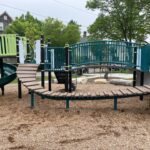 Photo showing playground structures at Paterson Street Park