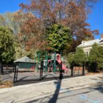 Photo showing playground structures at Pleasant Street Park