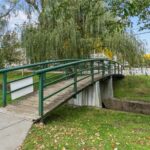 Photo showing a pedestrian bridge in Pleasant Valley Parkway