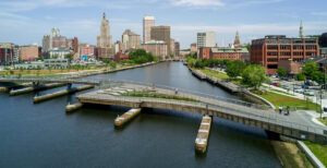 photo of the pedestrian bridge in providence