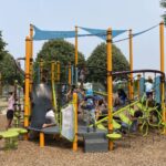 Photo showing playground structures at Richardson Park
