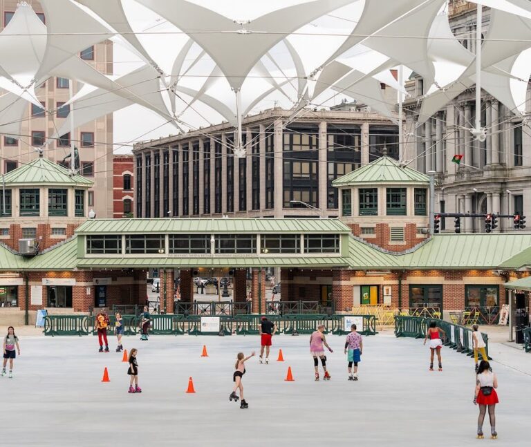 photo showing people roller skating at the providence rink