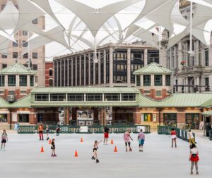photo of people roller skating at the providence rink
