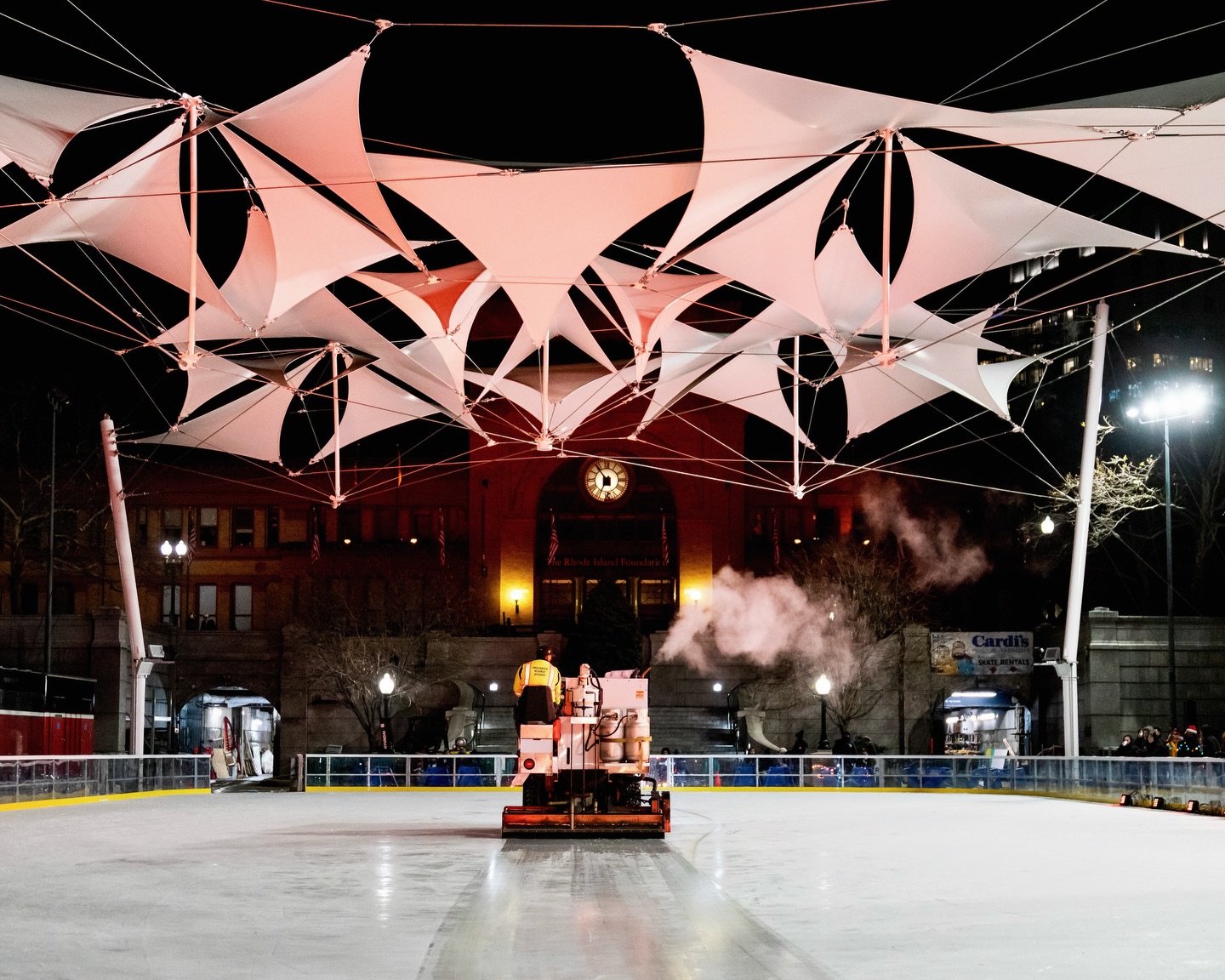 photo showing the zamboni at the providence rink