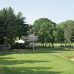 Photo showing golf course and golf carts at Triggs Memorial Golf Course