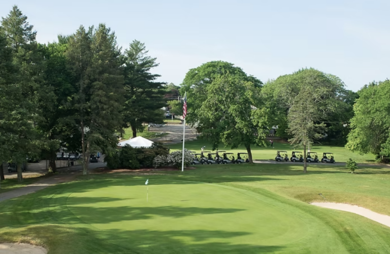 Photo showing golf course and golf carts at Triggs Memorial Golf Course