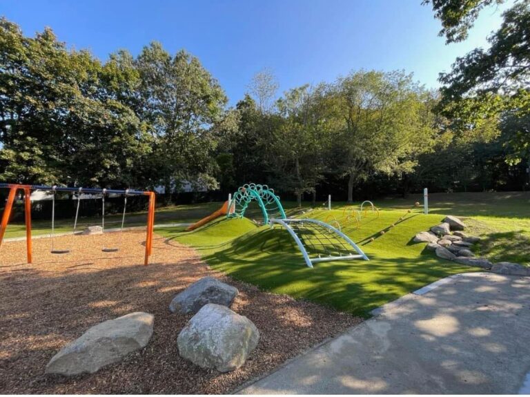 Photo showing playground structures at Viscolosi Park