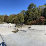 Photo showing skateboard and bike ramps at the Woony Adventure Park