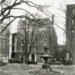 historic photo of the construction of abbot park