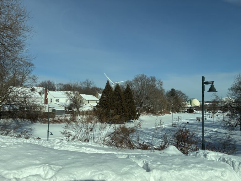 photo showing snow covered fields