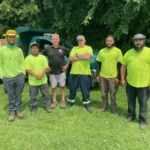 Parks crew on the east side in one of the parks