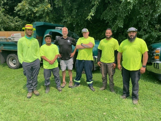 Parks crew on the east side in one of the parks