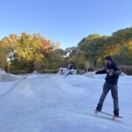 Photo of a person using a skateboard at a skatepark in providence
