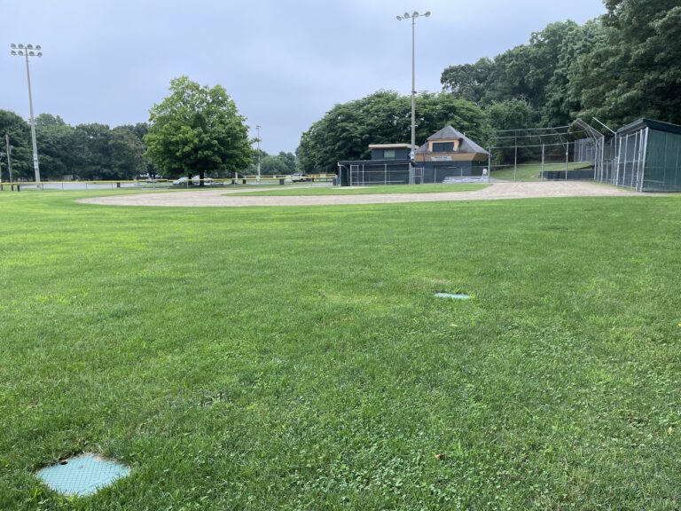 Neutaconkanut little league field complex from left field position