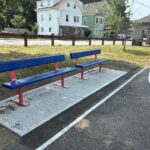 Neutaconkanut basketball court player benches installed 2026