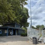 Fargnoli Park amenities concession stand and bleachers