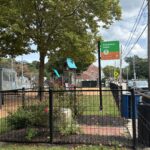 Fargnoli Park entrance with memorial on Smith St