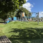 neutaconkanut playground viewed from bench