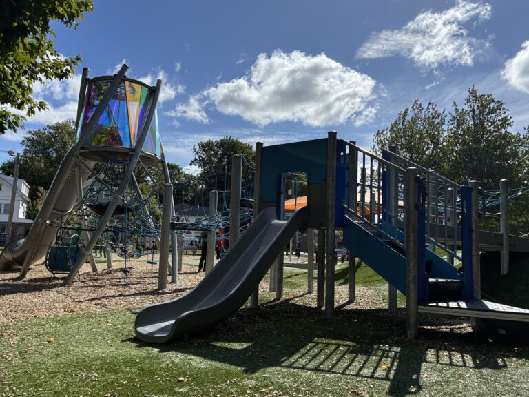 Neutaconkanut play structure with slide for ages 2-5