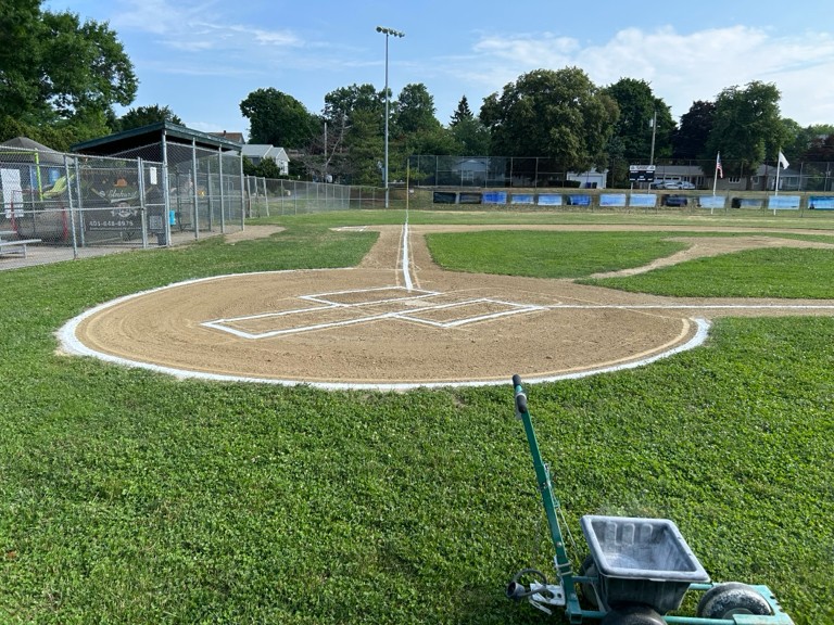 Fargnoli Park Baseball Field third base line