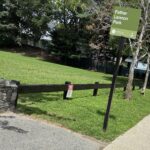 Father Lennon Park new entrance sign on Camden Ave