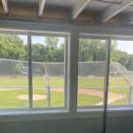 Gano Park Field 2 view from inside renovated Press Box