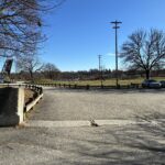 Gano Park facing Seekonk River from the parking area