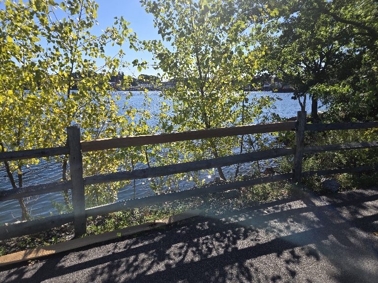 Gano Park bike path view of the Seekonk River September 2026